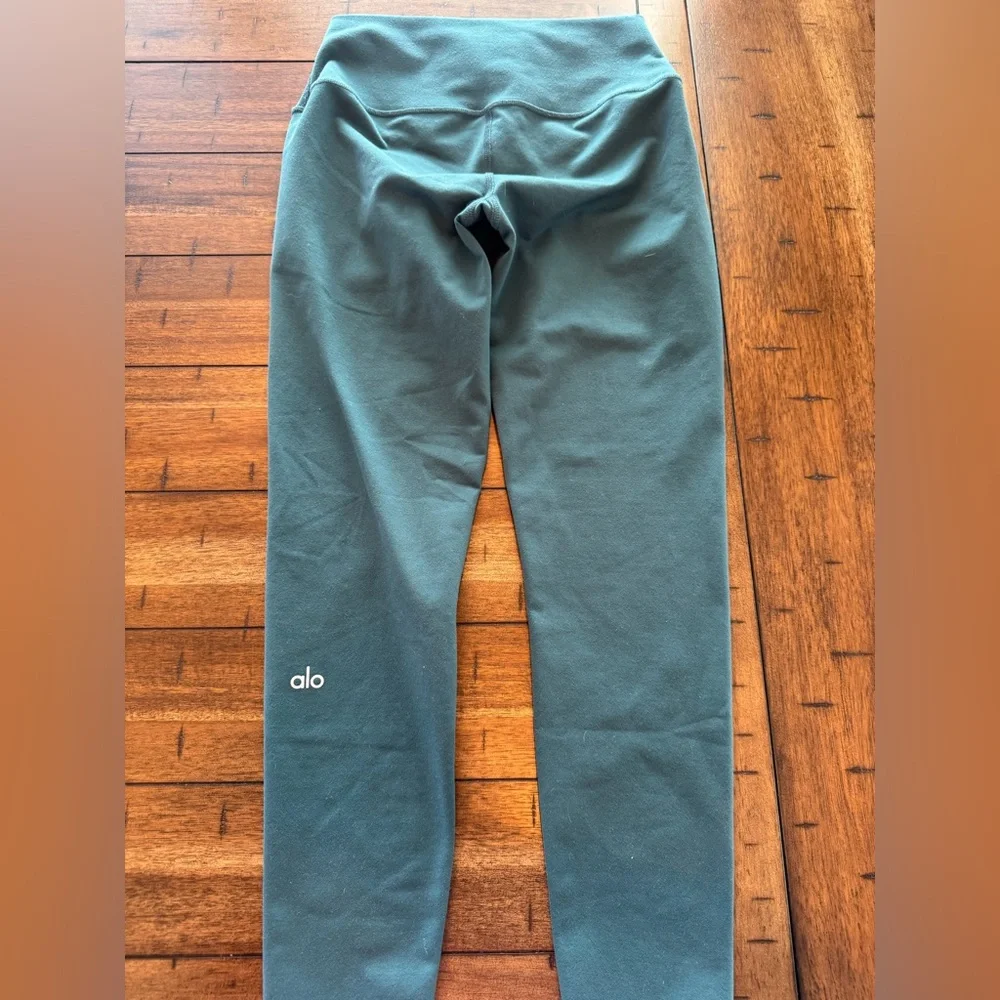 Alo Yoga Leggings Size Small Green High Waist Athletic Workout Pants
